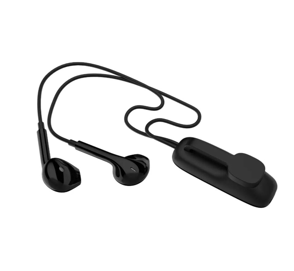 Bix BXA4 Klipsli Bluetooth 5.3 TWS Mikrofonlu Kulak İçi Yaka Kulaklık Siyah