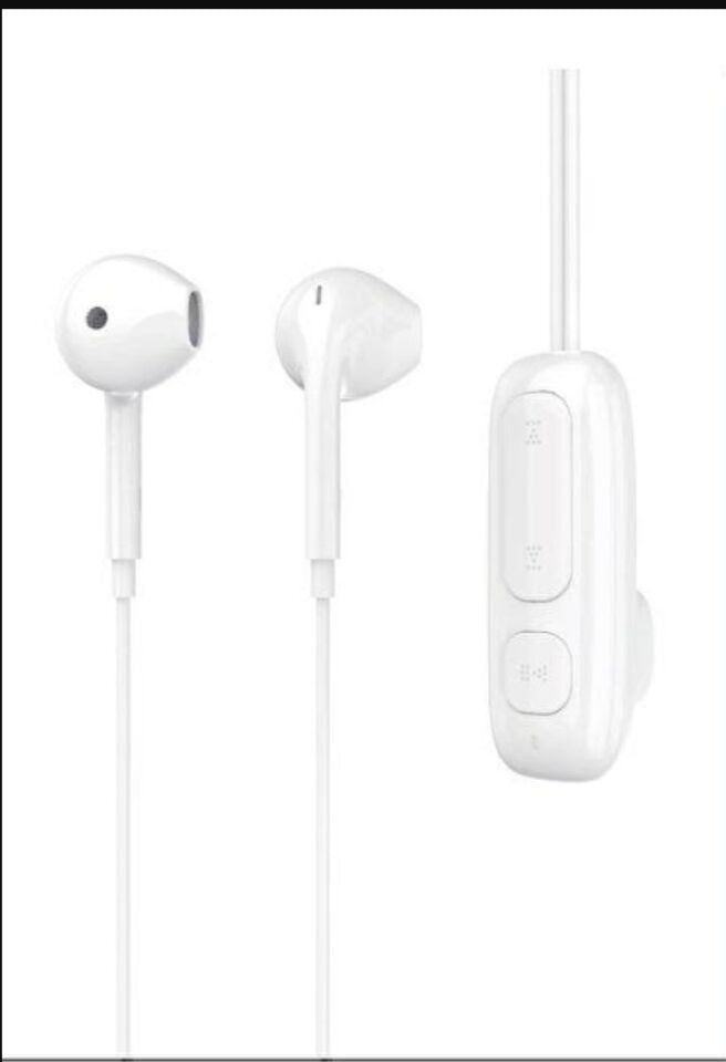 Bix BXA4 Klipsli Bluetooth 5.3 TWS Mikrofonlu Kulak İçi Yaka Kulaklık Beyaz