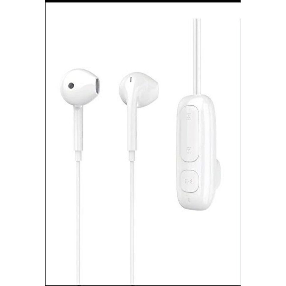Bix BXA4 Klipsli Bluetooth 5.3 TWS Mikrofonlu Kulak İçi Yaka Kulaklık Beyaz