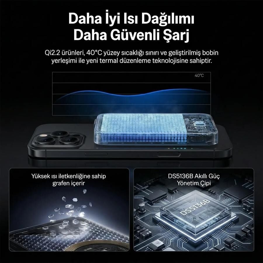 Bix PB121 Qi2 25W Kablosuz Magsafe PD 3.0 10000mAh Semi-Solid State Bataryalı Powerbank - Süt Beyazı