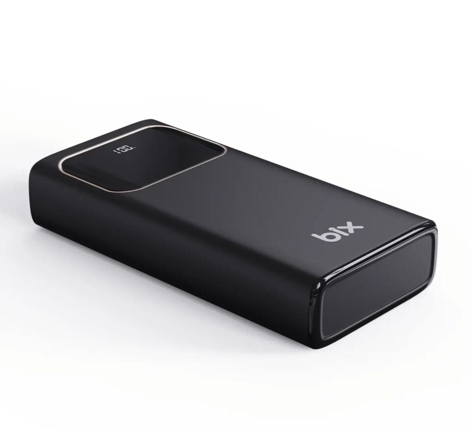 Bix PB303 30000mAh 60W USB-A ve Type-C PD Hızlı Şarj Destekli LED Göstergeli Powerbank