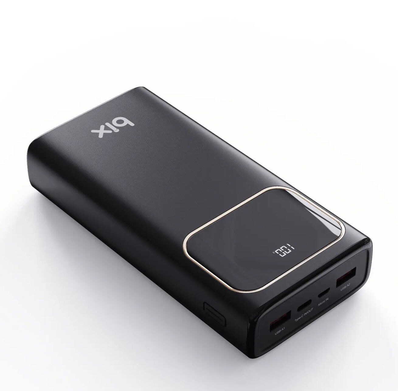 Bix PB303 30000mAh 60W USB-A ve Type-C PD Hızlı Şarj Destekli LED Göstergeli Powerbank