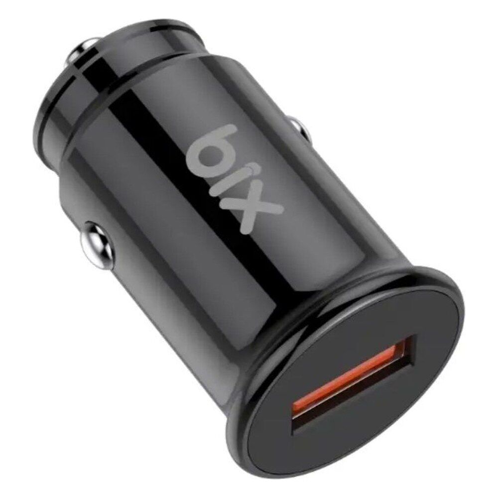 Bix BX1A18W QC 3.0 18W USB-A Mini Araç İçi Şarj Cihazı Siyah