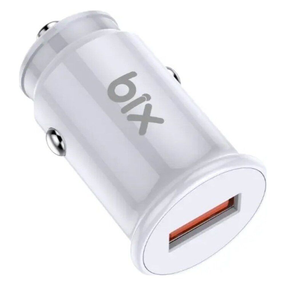 Bix BX1A18W QC 3.0 18W USB-A Mini Araç İçi Şarj Cihazı Beyaz
