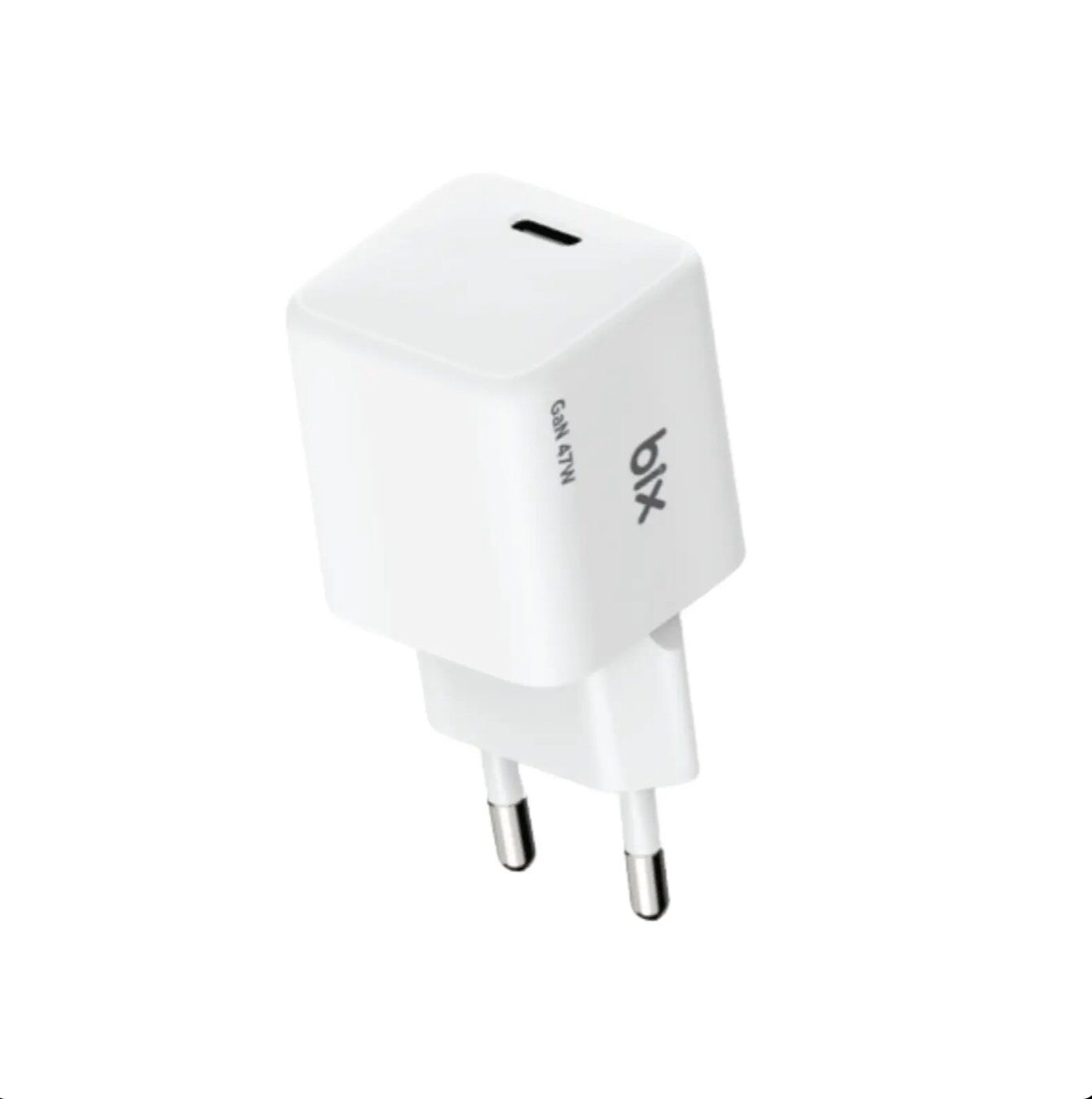 Bix BX1P46G GaN 45W Type-C PPS/AVS Destekli Hızlı Şarj Cihazı Beyaz