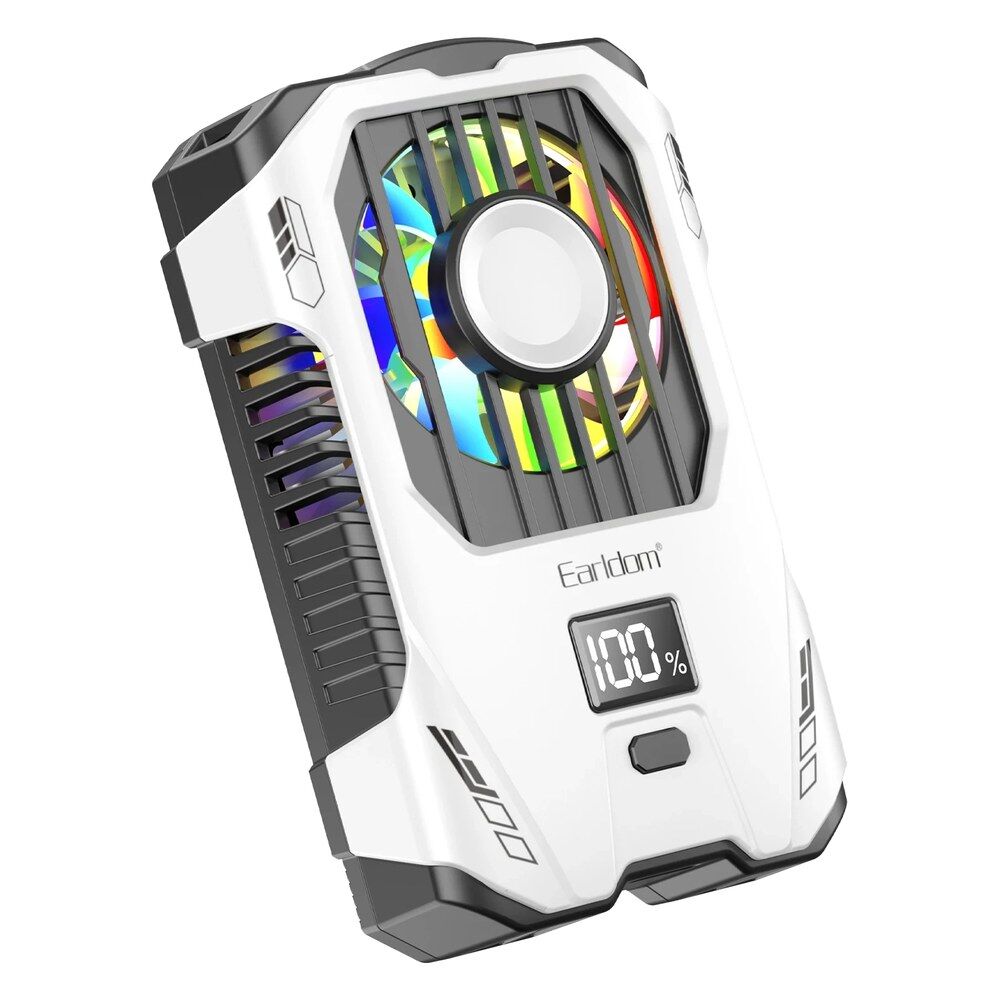 Earldom F15 RGB Radyatör Telefon Soğutucu Fan - Beyaz