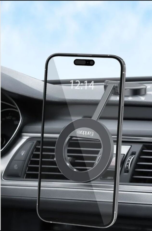 Earldom EH316 Ayarlanabilir Katlanabilir 360 Dönen Manyetik Metal Telefon Tutucu - Siyah
