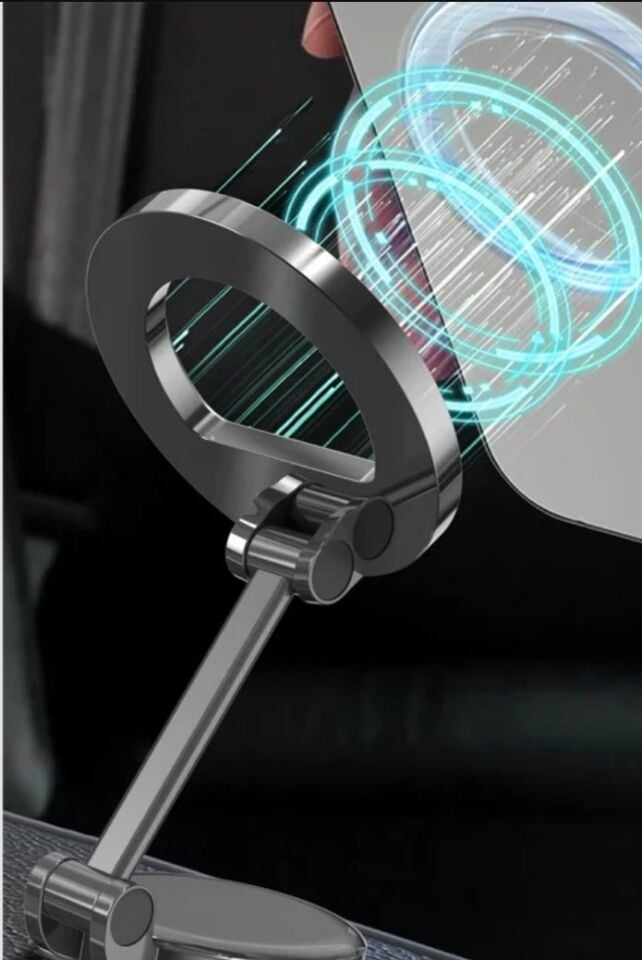 Earldom EH316 Ayarlanabilir Katlanabilir 360 Dönen Manyetik Metal Telefon Tutucu - Siyah