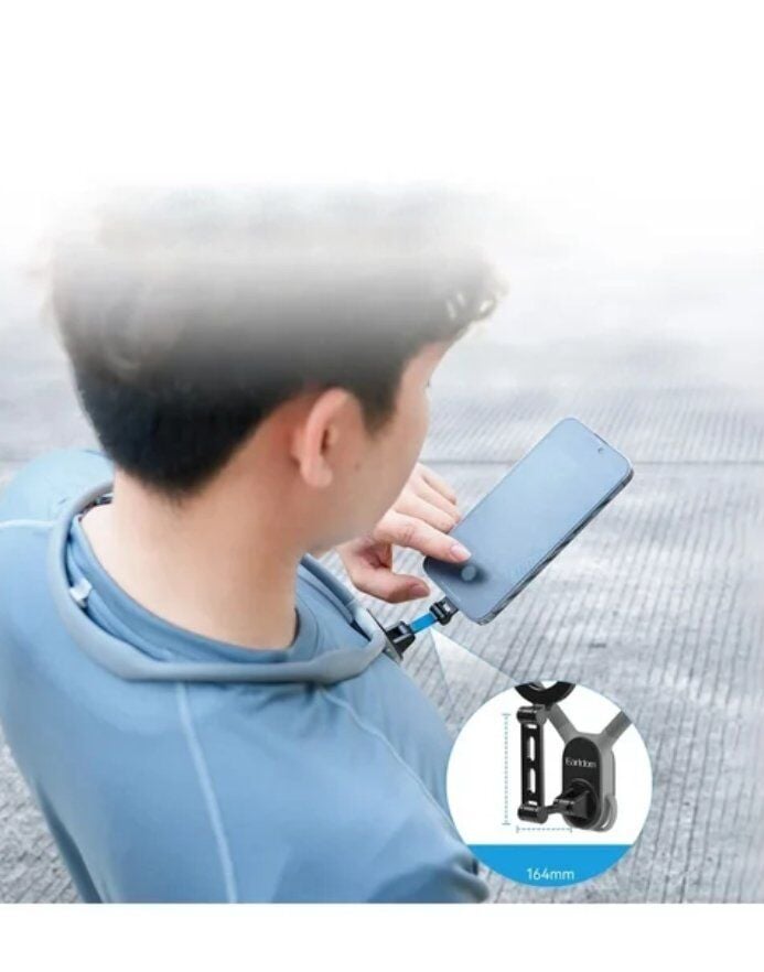 Earldom EH285 360 Derece Ayarlanabilir Boyun Askılı Manyetik Telefon Tutucu - Siyah