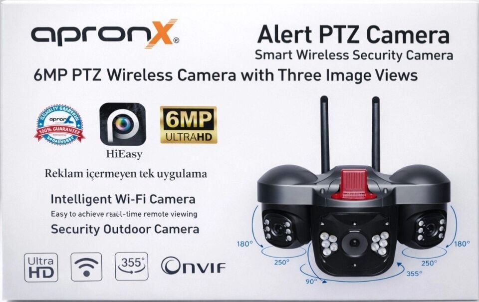 Apronx Apx-wp332 6Mp Üç Kameralı Wifi Kamera