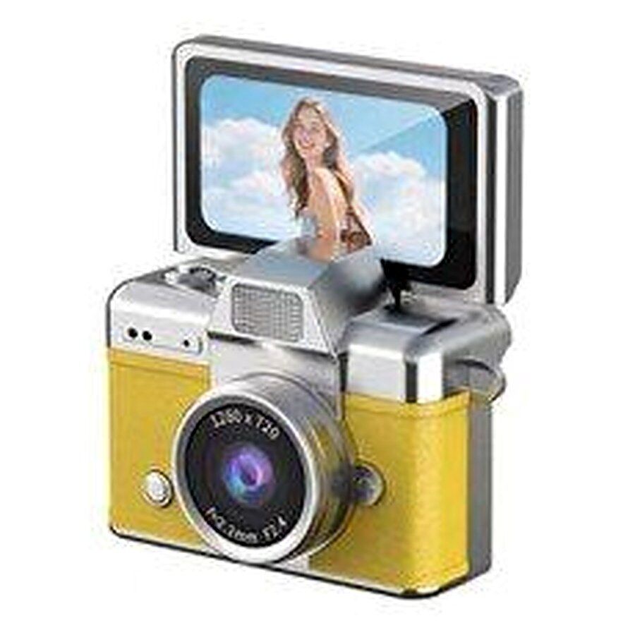 iDragon Lk-027 Mini Fotoğraf Makinesi Sarı
