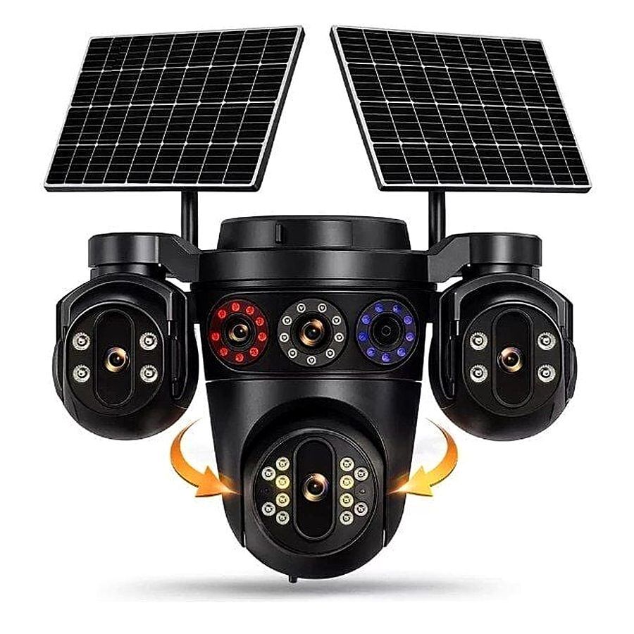 Esvision 2+2+2+2 8MP Dört Kameralı Çift Panelli Sim Kartlı 4G Kamera ES-7020