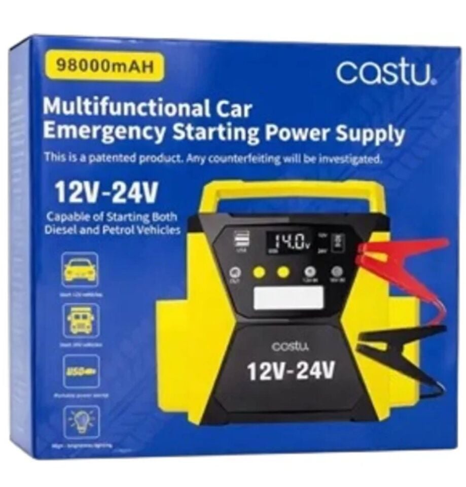 Şarjlı 12-24V 98.000 mAh Araç Pompası Ve Akü Takviye Cs79 Plus Max