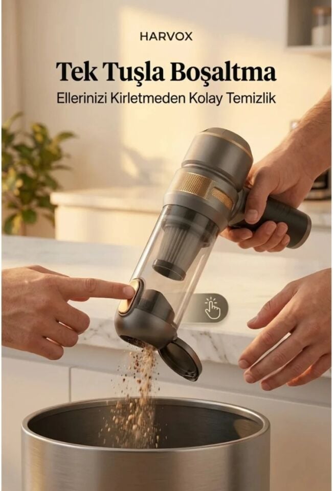 HARVOX HXVC02 ARAÇ İÇİ SÜPÜRGE 18 PA