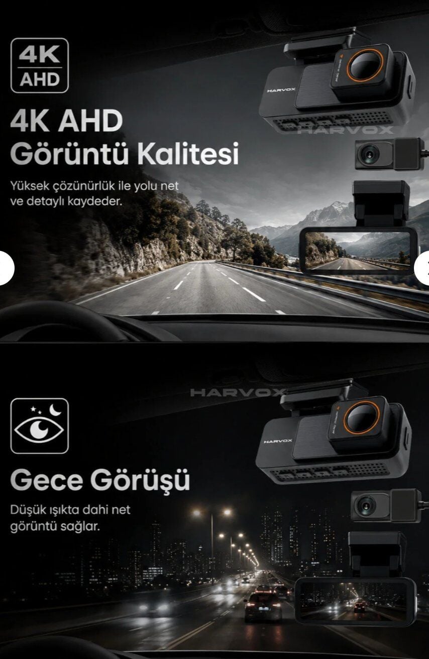 Harvox 4K Max Araç Kamerası görsel 2