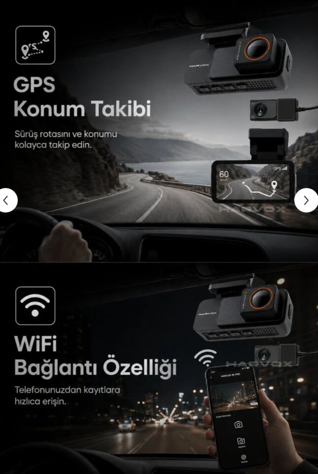 HARVOX 4K MAX ARAÇ KAMERASI