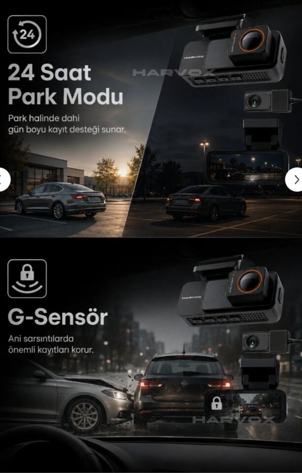 HARVOX 4K MAX ARAÇ KAMERASI