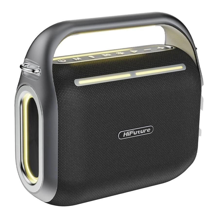 HiFuture MusicBox 200 100W Karaoke Sistemi Kablosuz Taşınabilir Hoparlör Siyah