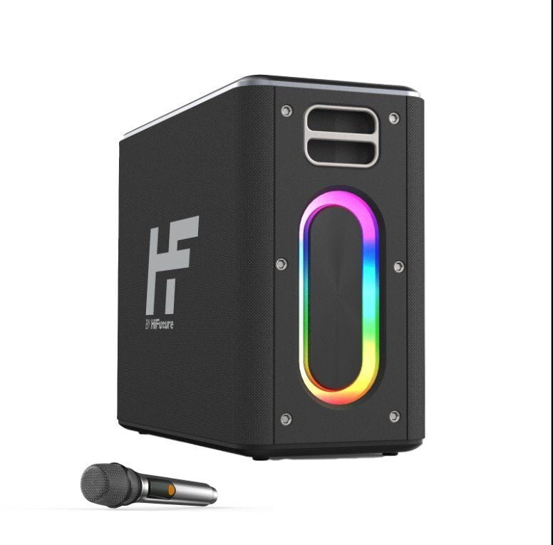 HI-MBOXBK HiFuture MusicBox 100W Karaoke Sistemi Kablosuz Taşınabilir Hoparlör Siyah