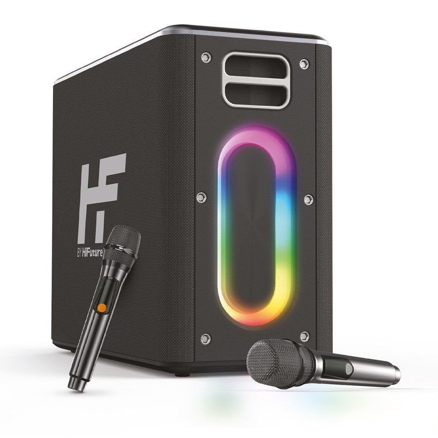 HI-MBOXBK HiFuture MusicBox 100W Karaoke Sistemi Kablosuz Taşınabilir Hoparlör Siyah