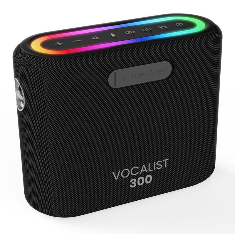 HiFuture Vocalist 300 Karaoke Sistemi Kablosuz Taşınabilir Hoparlör Siyah görsel 3