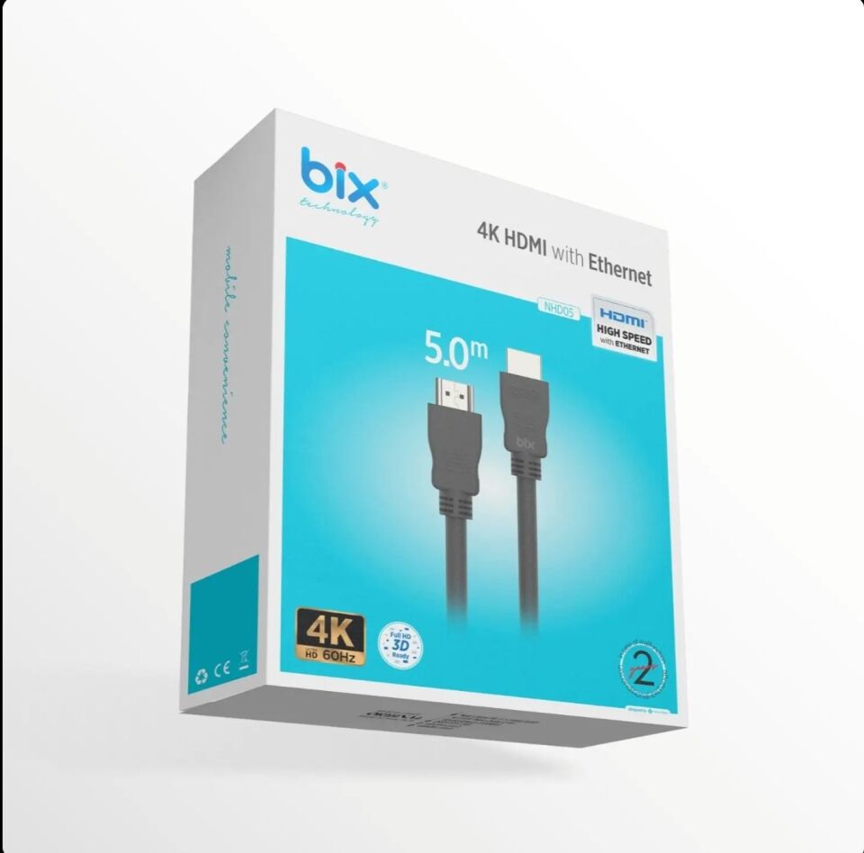 Bix NHD05 4K/60Hz HDMI Kablo 5M