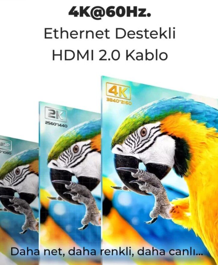Bix NHD05 4K/60Hz HDMI Kablo 5M