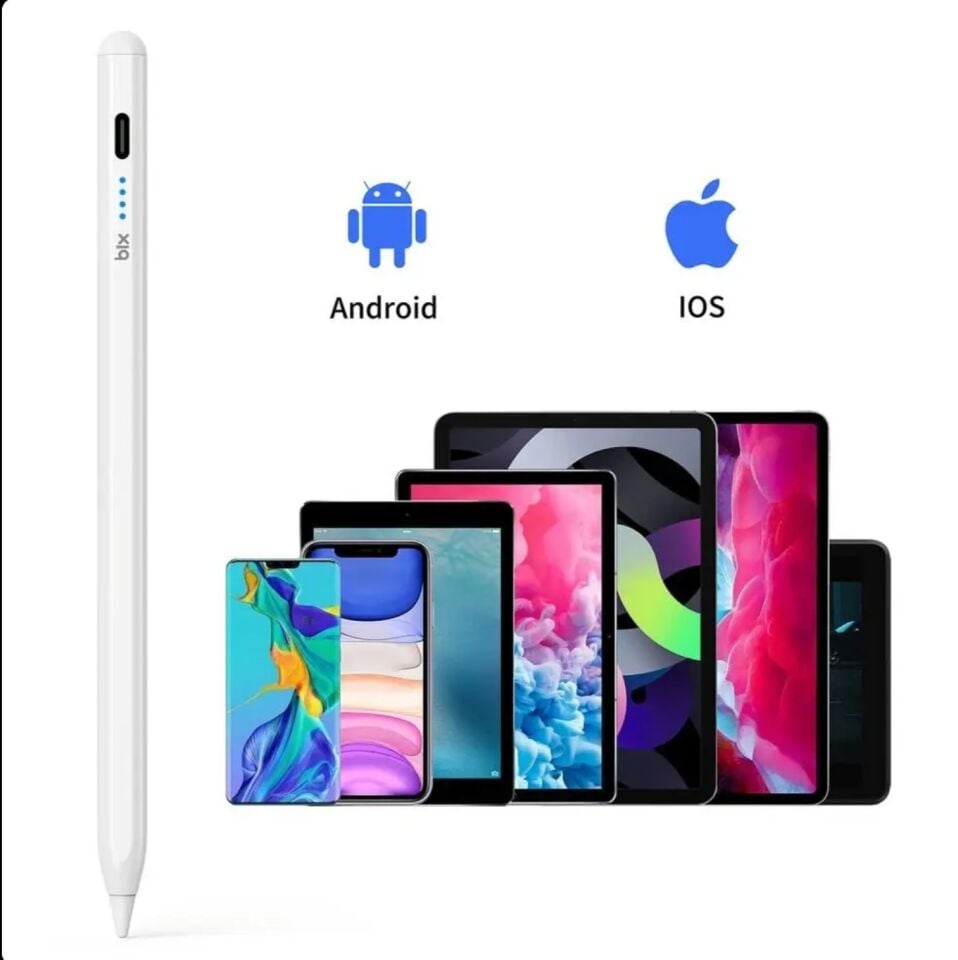 Bix SP04 Stylus Pen Android iPad Universal Tablet Kalemi - Beyaz