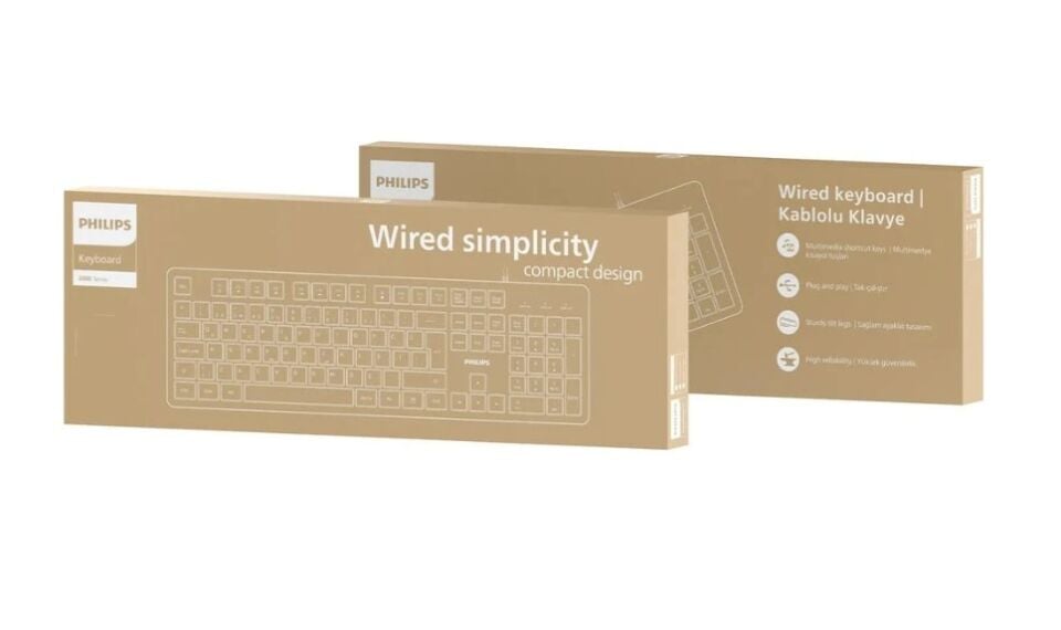 Philips SPK6248B USB Kablolu Türkçe Q Klavye Siyah