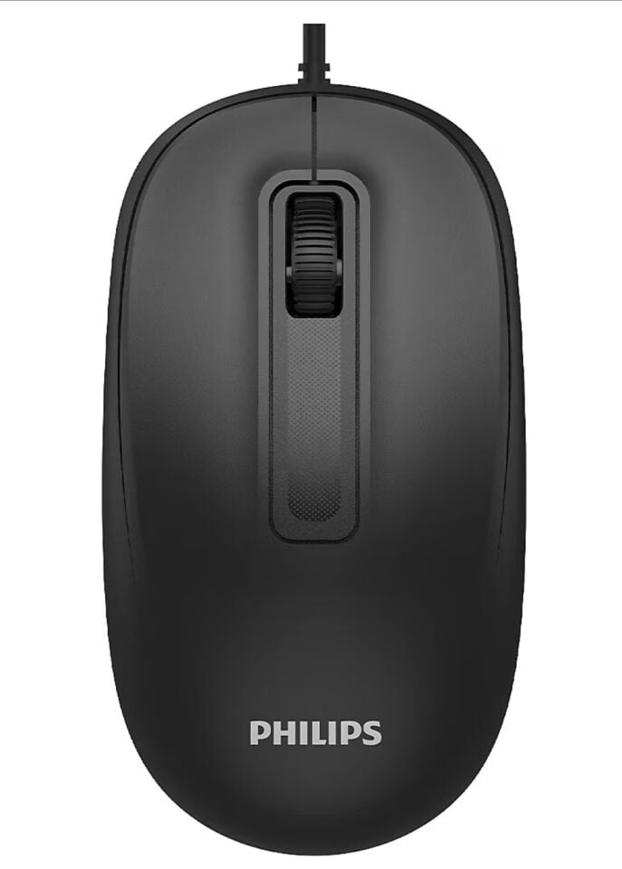 Philips SPK7238B USB Kablolu 1200DPI Optik Mouse Siyah