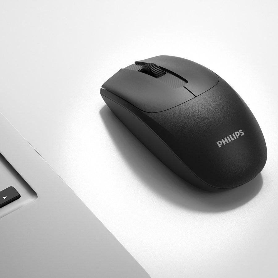 Philips SPK7398B Kablosuz 1600DPI Sessiz Optik Mouse Siyah