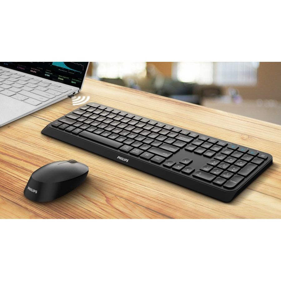 Philips SPK7418G Dual Mod 2.4 GHz + Bluetooth 1600DPI Sessiz Optik Mouse Gri