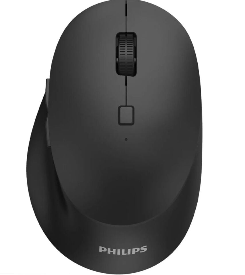 Philips SPK7607B Dual Mod 2.4 GHz + 2 Kanallı Bluetooth 3200DPI Ergonomik Sessiz Optik Mouse Siyah