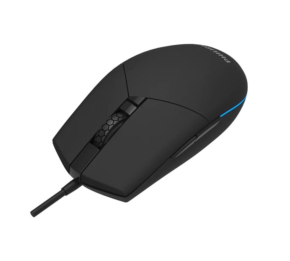 Philips SPK9304B Kablolu RGB LED Aydınlatmalı 6400DPI Gaming Optik Mouse Siyah