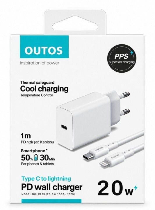 OUTTOS C20S 20W LIGHTNING SET BEYAZ