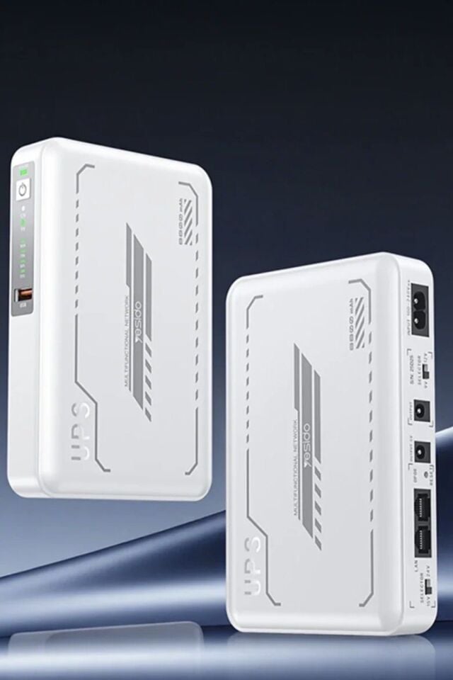 Yesido YP74E 8800 mAh Bataryalı Mini DC Kesintisiz Güç Kaynağı - Beyaz