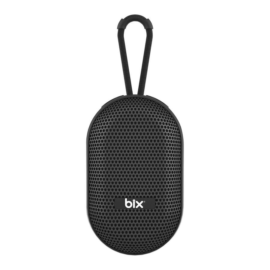 Bix BXWS01 Bluetooth 6.0 IPX Suya Dayanıklı 8W Ses Çıkışlı Taşınabilir Hoparlör - Siyah