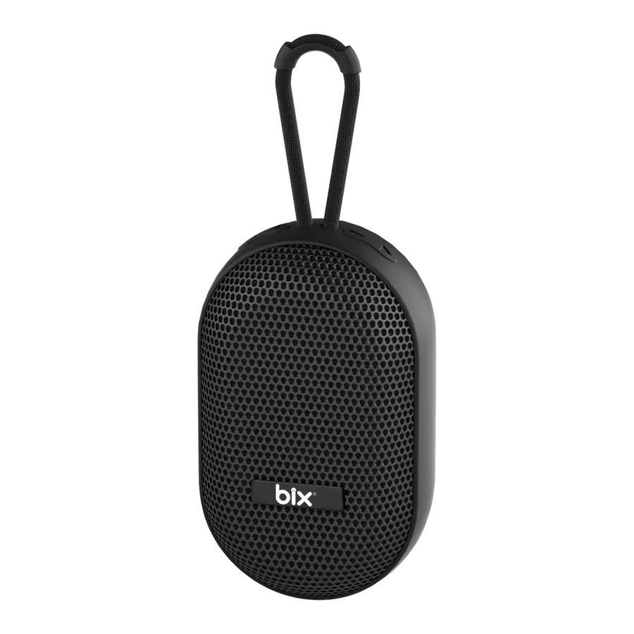 Bix BXWS01 Bluetooth 6.0 IPX Suya Dayanıklı 8W Ses Çıkışlı Taşınabilir Hoparlör - Siyah