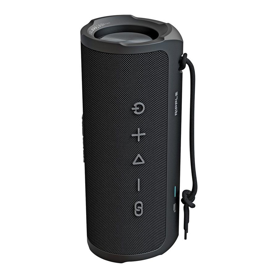 HiFuture Ripple BT 5.3 30W IPX7 Taşınabilir Stereo Bluetooth Hoparlör Siyah görsel 2