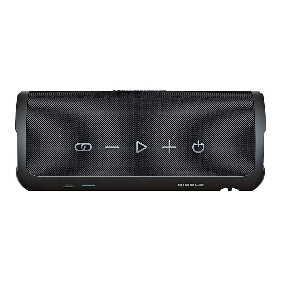HiFuture Ripple BT 5.3 30W IPX7 Taşınabilir Stereo Bluetooth Hoparlör Siyah görsel 3