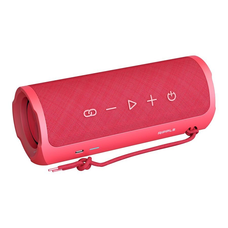 HiFuture Ripple BT 5.3 30W IPX7 Taşınabilir Stereo Bluetooth Hoparlör Kırmızı