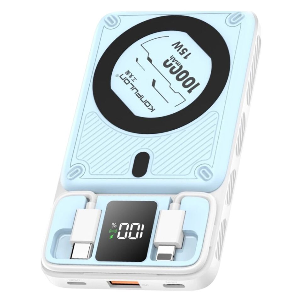 Konfulon M25W 10.000 mAh 20W PD Magsafe Powerbank - Mavi