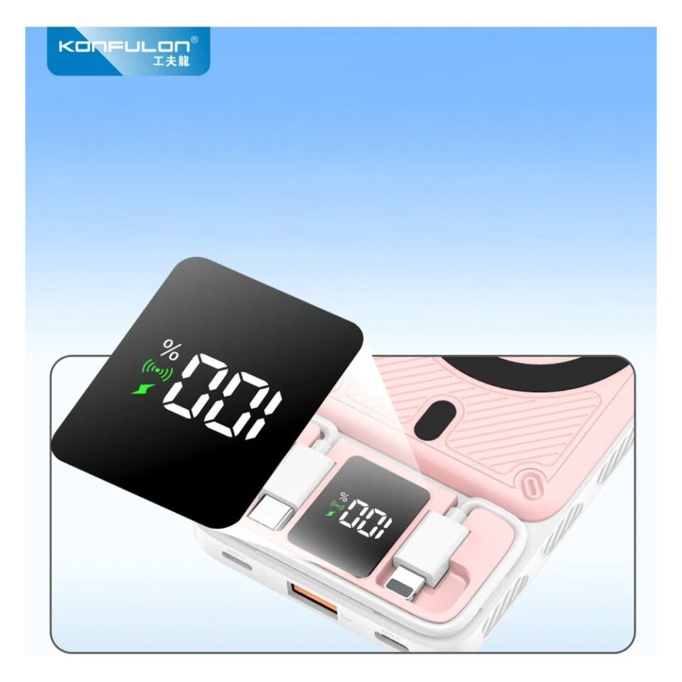 Konfulon M25W 10.000 mAh 20W PD Magsafe Powerbank - Mavi