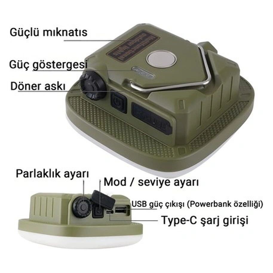 Fonksiyonel 4 Mod Kamp Lambası D83-1
