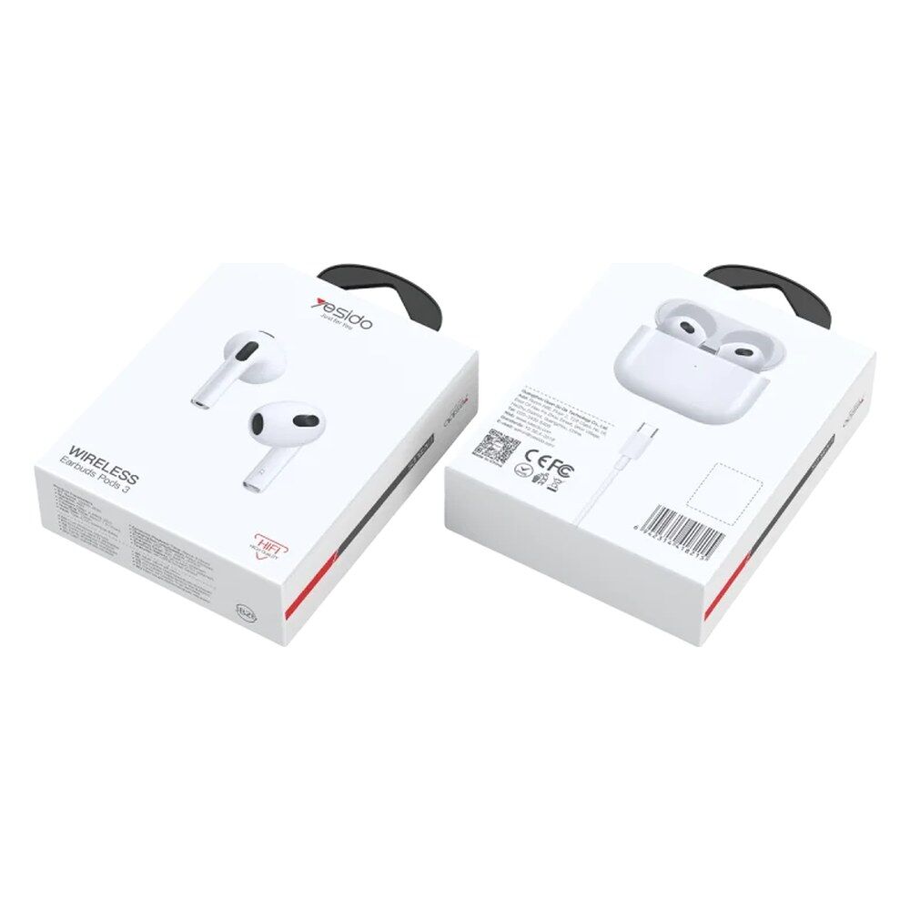 Yesido JB26 BT 6.0 TWS Airpods Kablosuz Kulaklık - Beyaz görsel 3