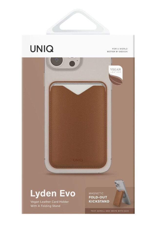 Uniq Lyden Evo Manyetik Standlı Kartlık - Siyah