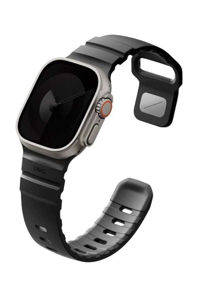 Uniq Apple Watch Ultra 49mm Alton Silikon Kordon - Siyah