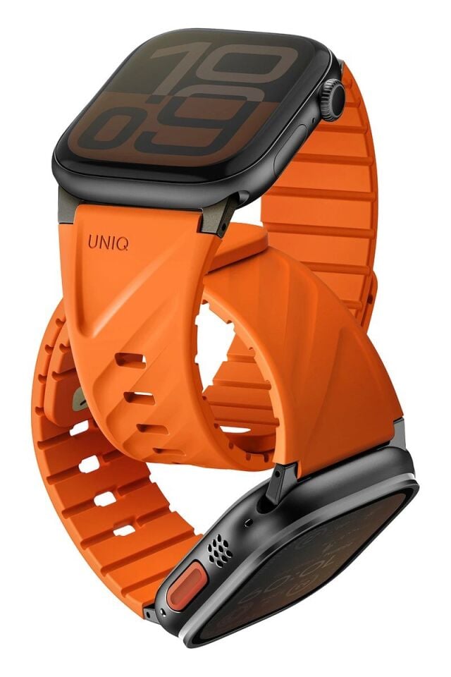 Uniq Apple Watch Ultra 49mm Fluo Manyetik Kordon - Turuncu