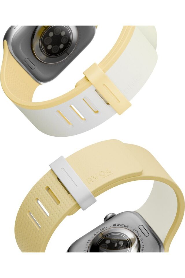 Uniq Apple Watch 41mm Revix IV Reversible Manyetik Kordon - Sarı-Bej