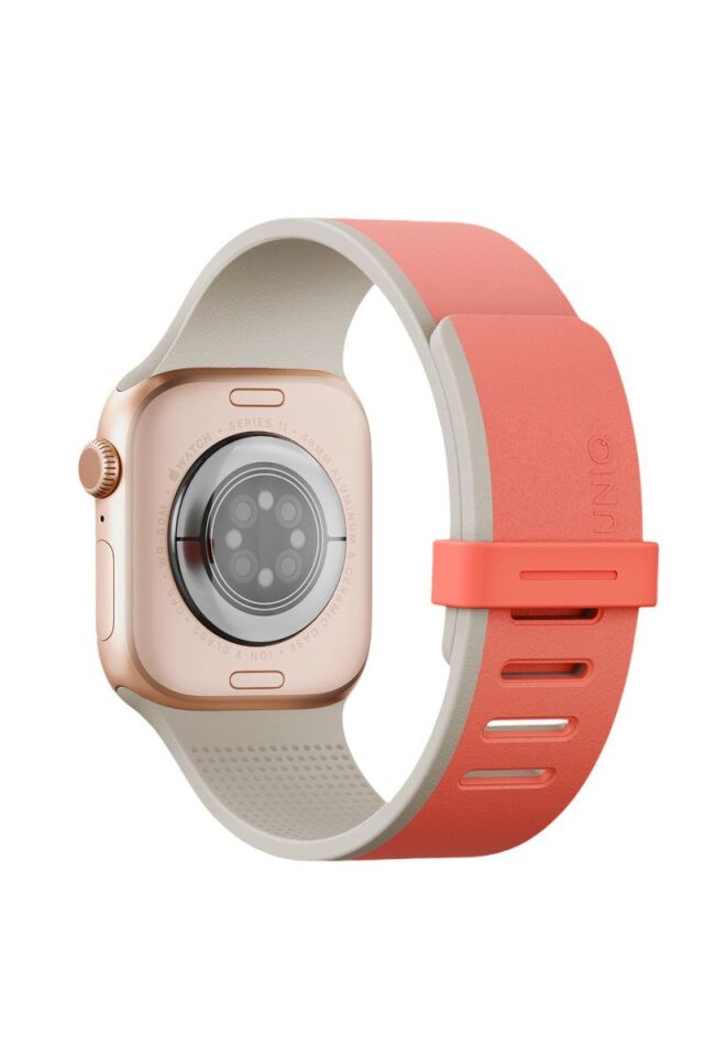 Uniq Apple Watch Ultra 49mm Revix IV Reversible Manyetik Kordon - Pembe-Bej